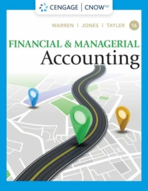 financial and managerial accounting 15th edition answer key