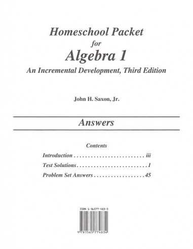 saxon math 4 answer key