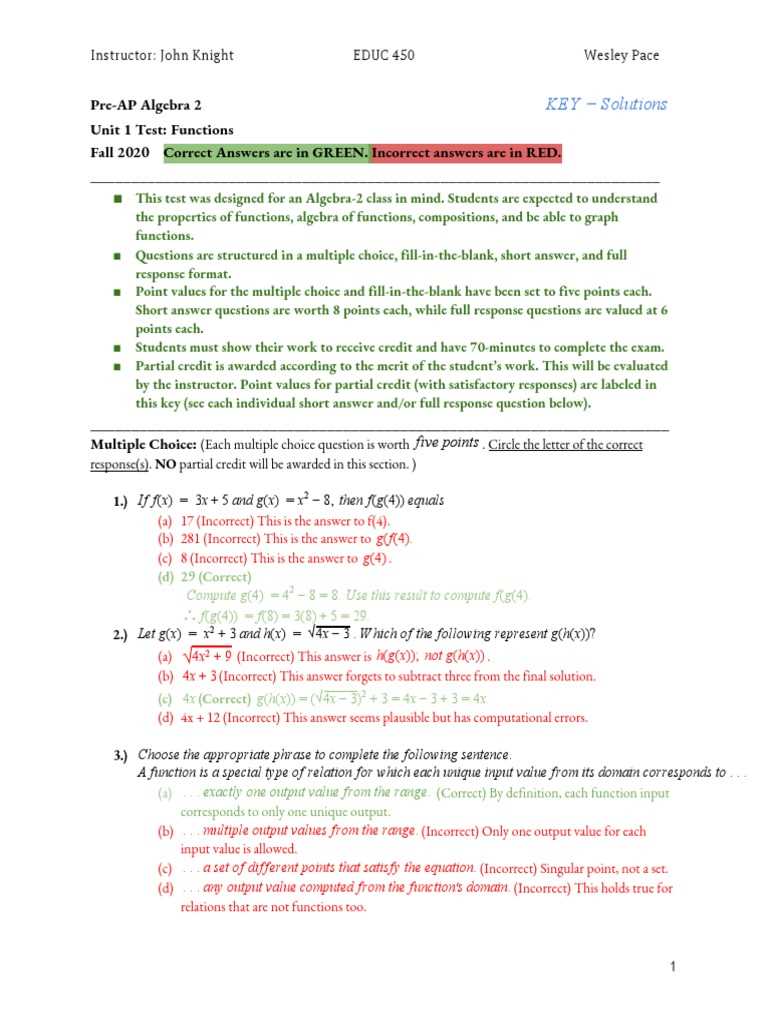 usa test prep answer key algebra 2 usa test prep answer key algebra 2