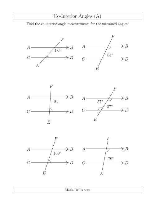 using angle relationships to find angle measures answer key