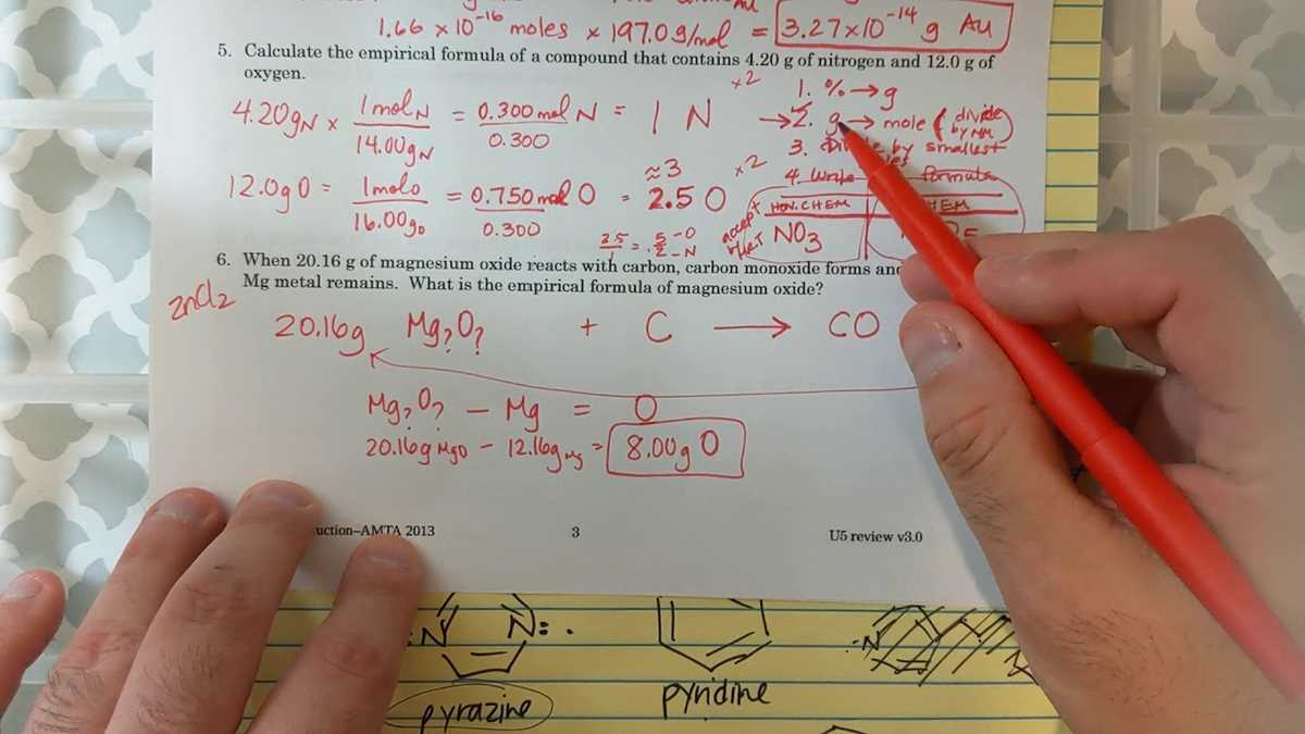 using correct units answer key chemistry