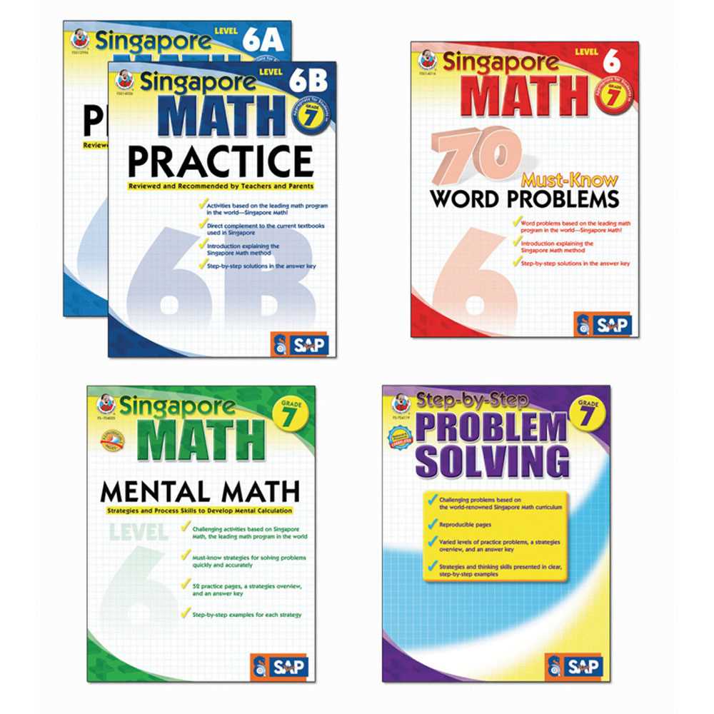 singapore math 6 answer key