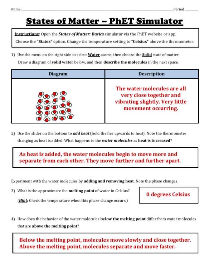 phet energy forms and changes simulation answer key