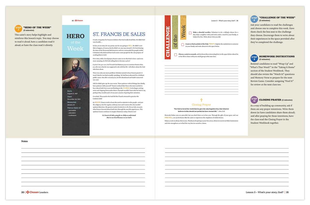 chosen your journey toward confirmation lesson 3 answer key