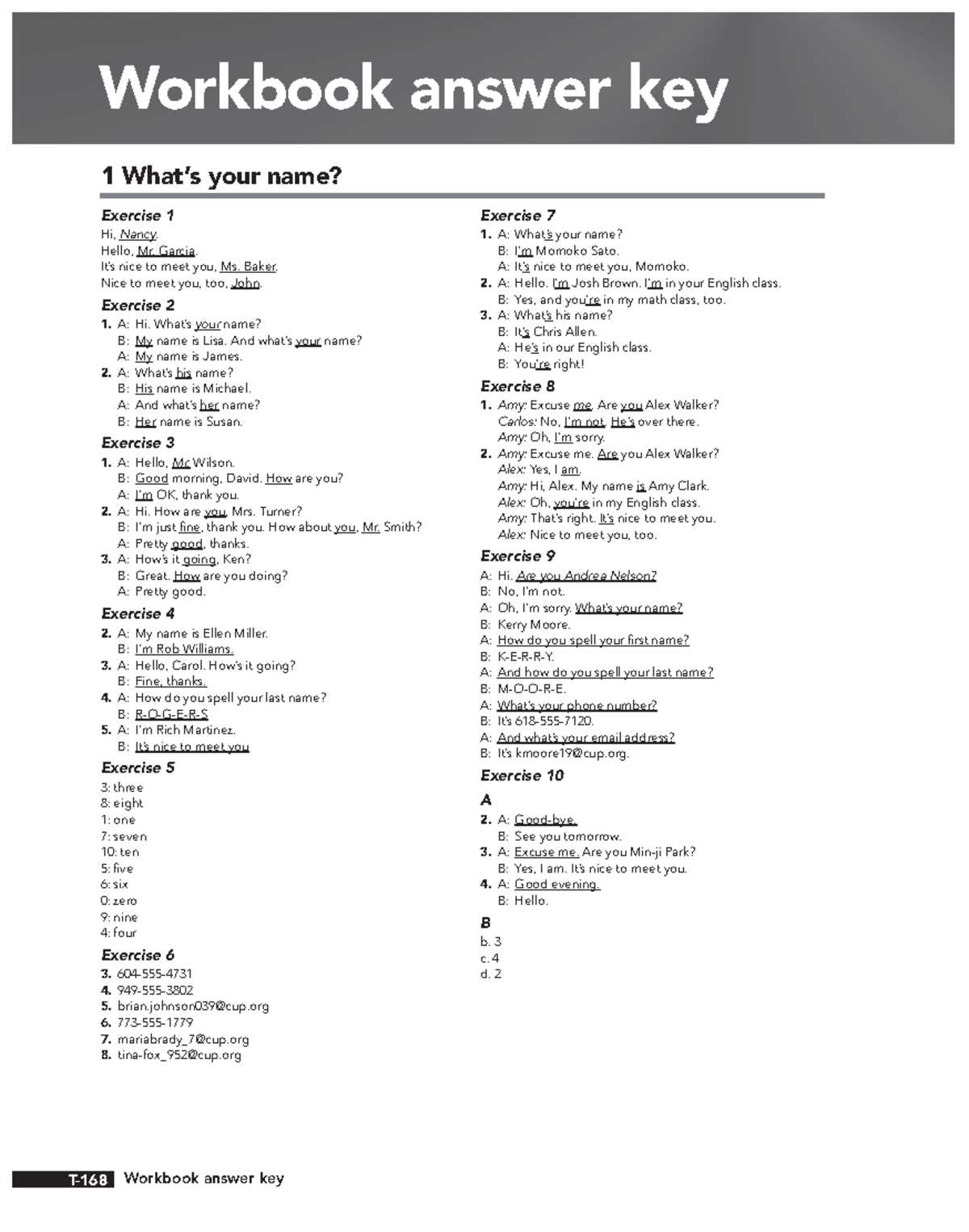 reasonable answers answer key fifth grade