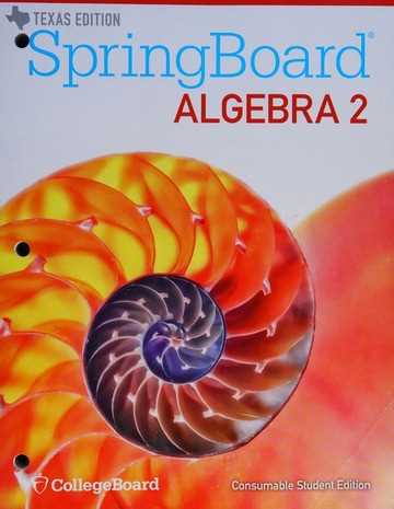 springboard math algebra 1 answer key