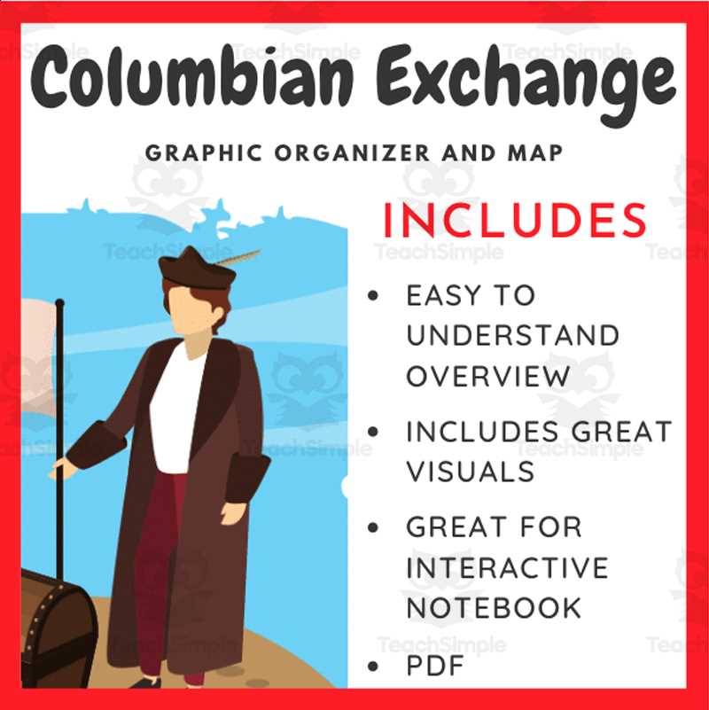 the columbian exchange comic strip project 5th grade answer key