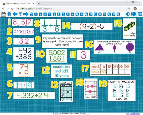 mountain math 5th grade answer key