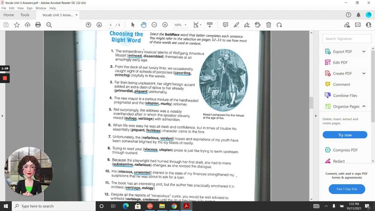 vocabulary for achievement fourth course answer key lesson 3