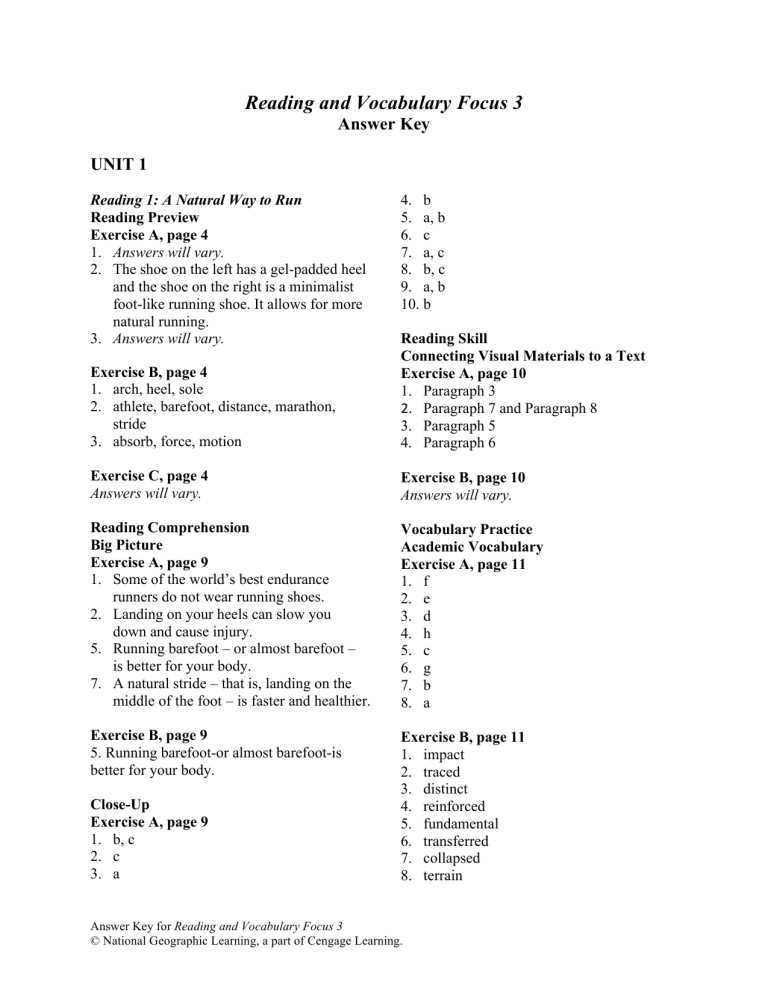 vocabulary for achievement third course answer key lesson 13