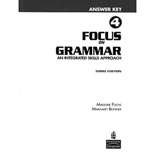 focus on grammar 4 5th edition answer key