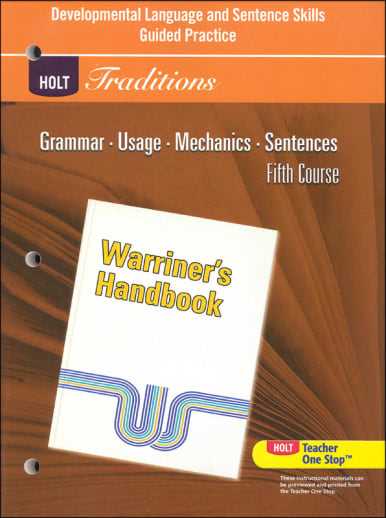 warriners english grammer and composition answer key