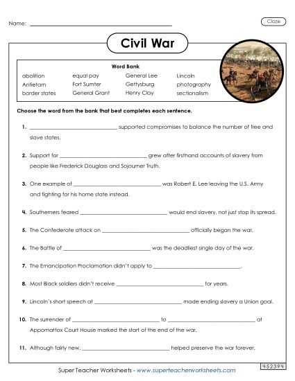 key civil war battles graphic organizer answers