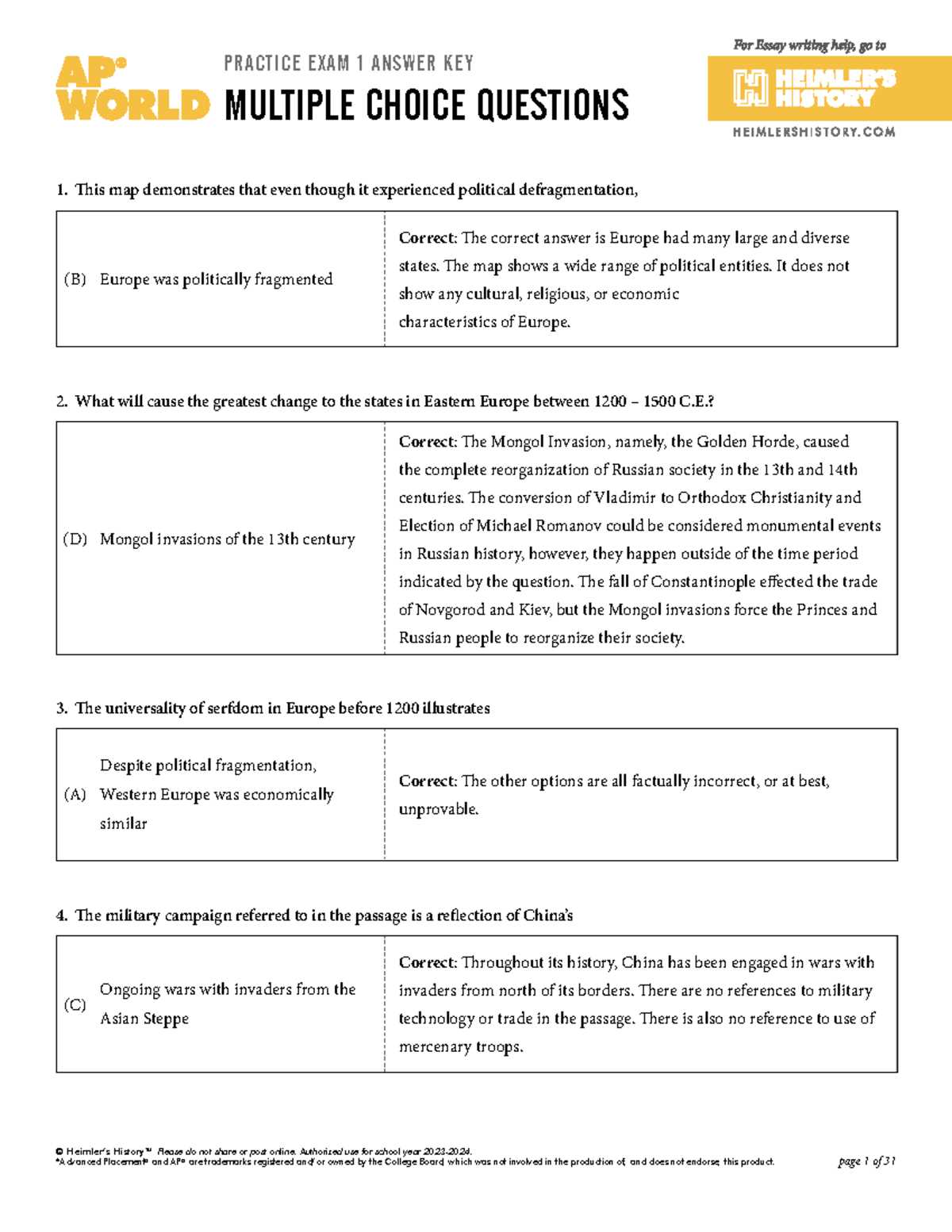 ap world history analyzing ancient sources answer key