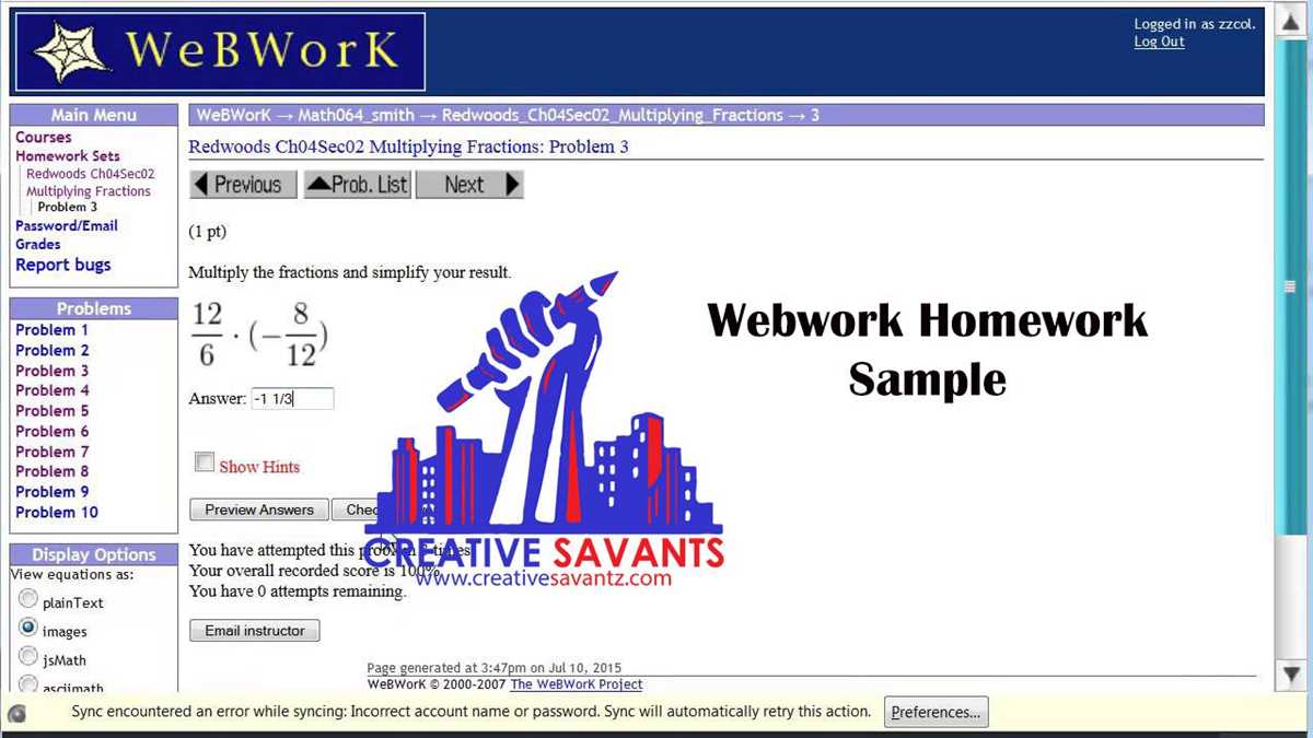 webwork answer key