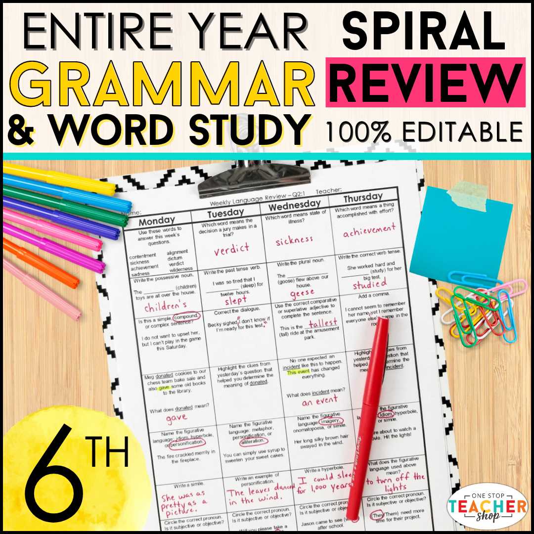 weekly language review q3 1 answer key