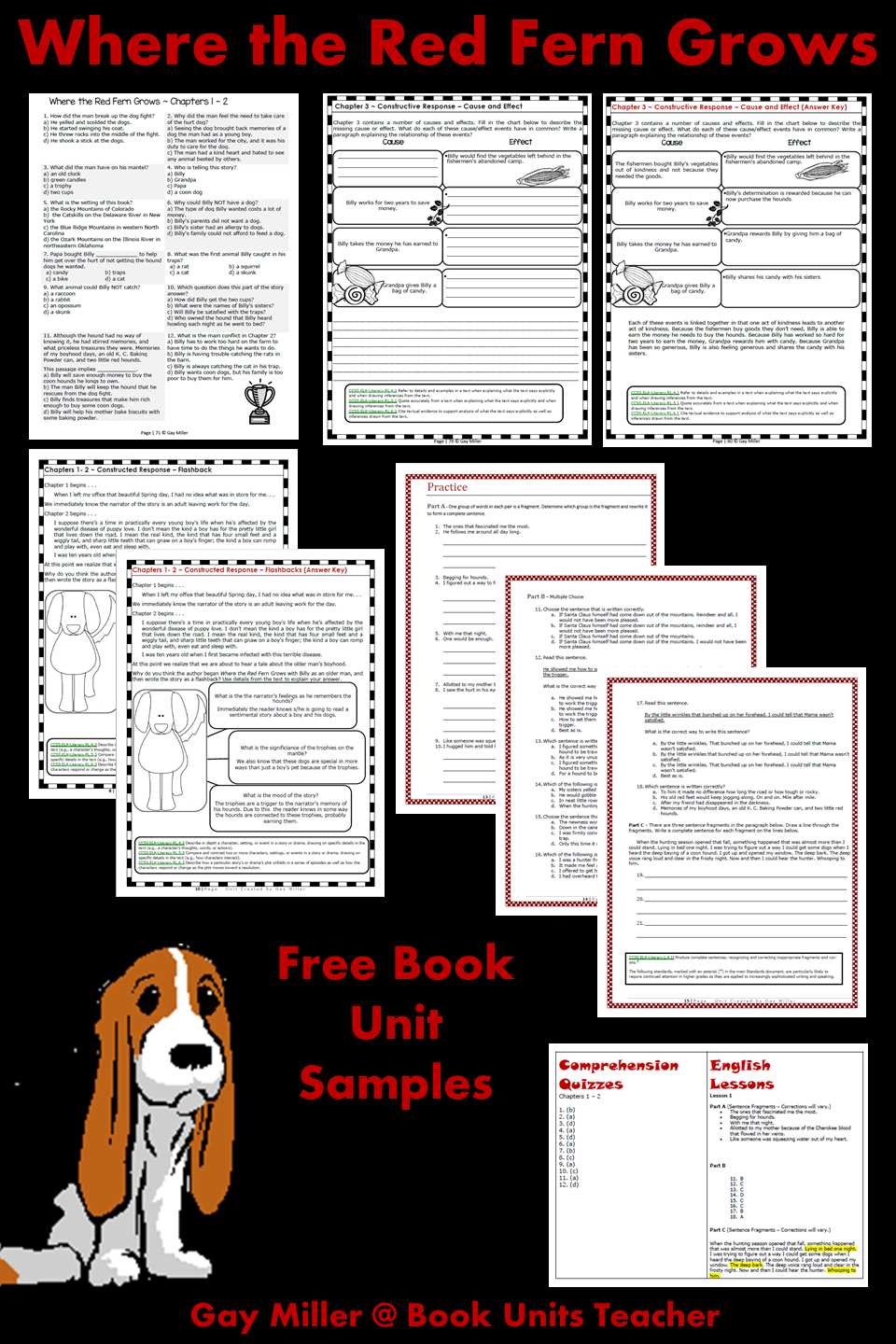 where the red fern grows study guide answer key where the red fern grows study guide answer key