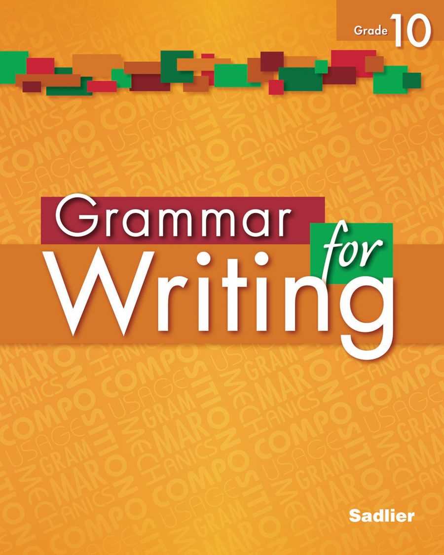 grammar for writing grade 10 answer key