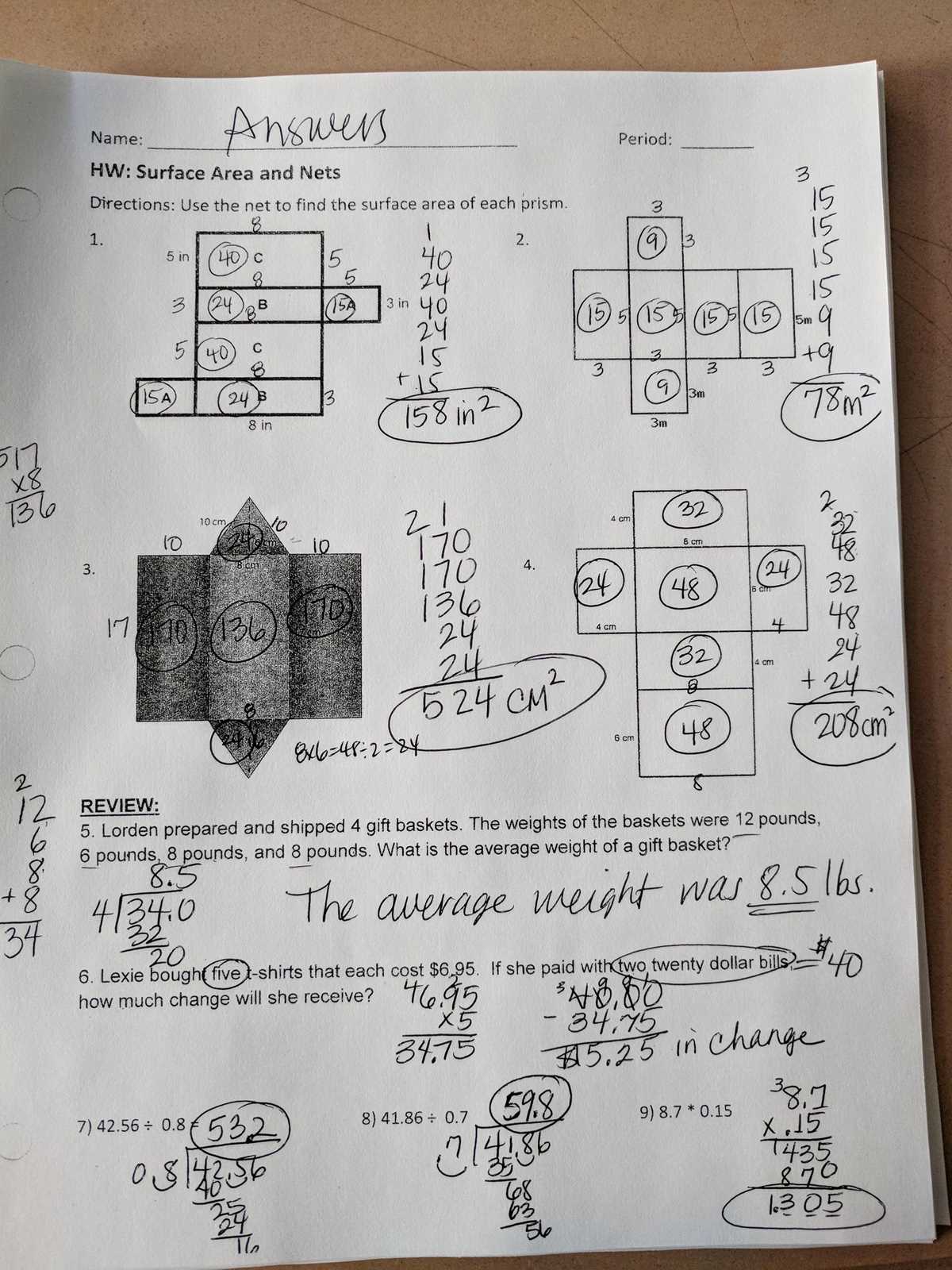 6th grade arvida middle school summer math packet answer key 6th grade arvida middle school summer math packet answer key