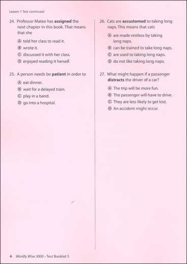 wordly wise book 5 lesson 4 answer key