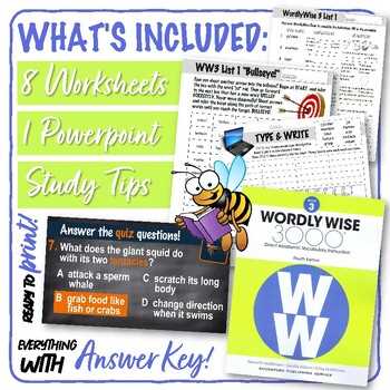 wordly wise book 8 lesson 1 answer key