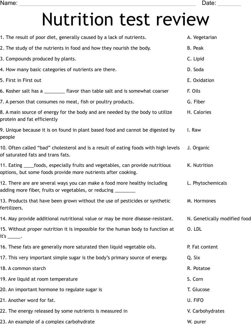 energy test review answer key