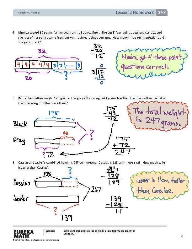 eureka math algebra 1 module 3 answer key
