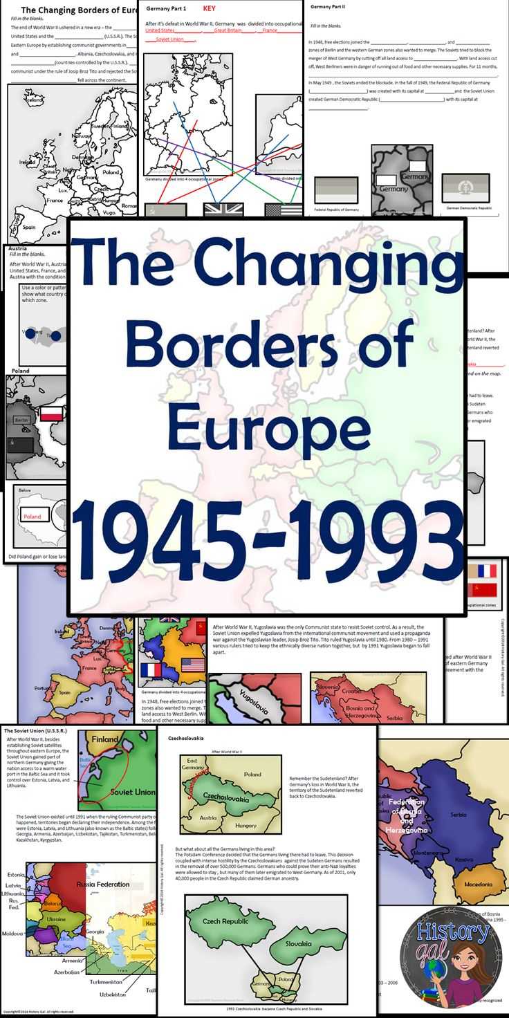 europe after ww1 map instructions answer key