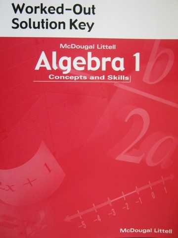 algebra 1 concepts and skills answer key