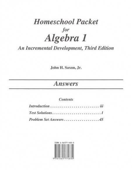 algebra 1 an incremental development third edition answer key algebra 1 an incremental development third edition answer key