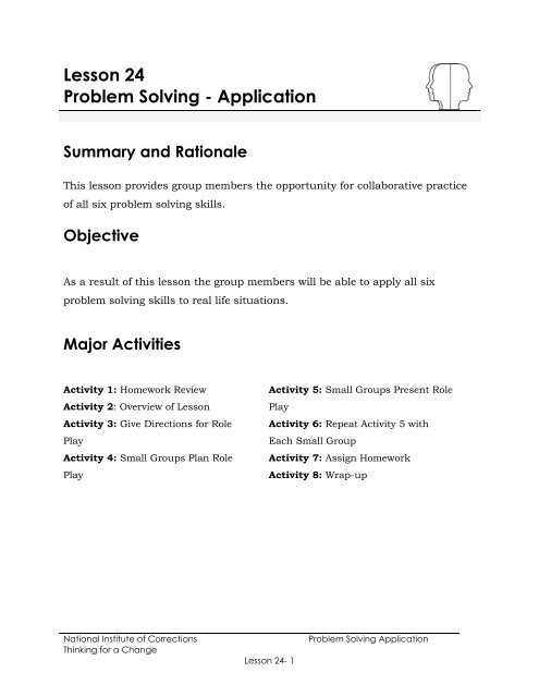 lesson 5 problem solving practice answer key