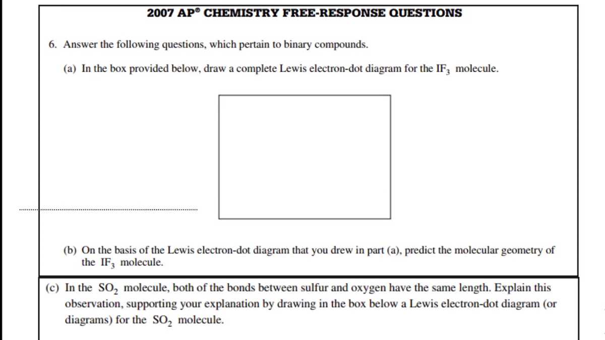 2007 ap chemistry free response answer key