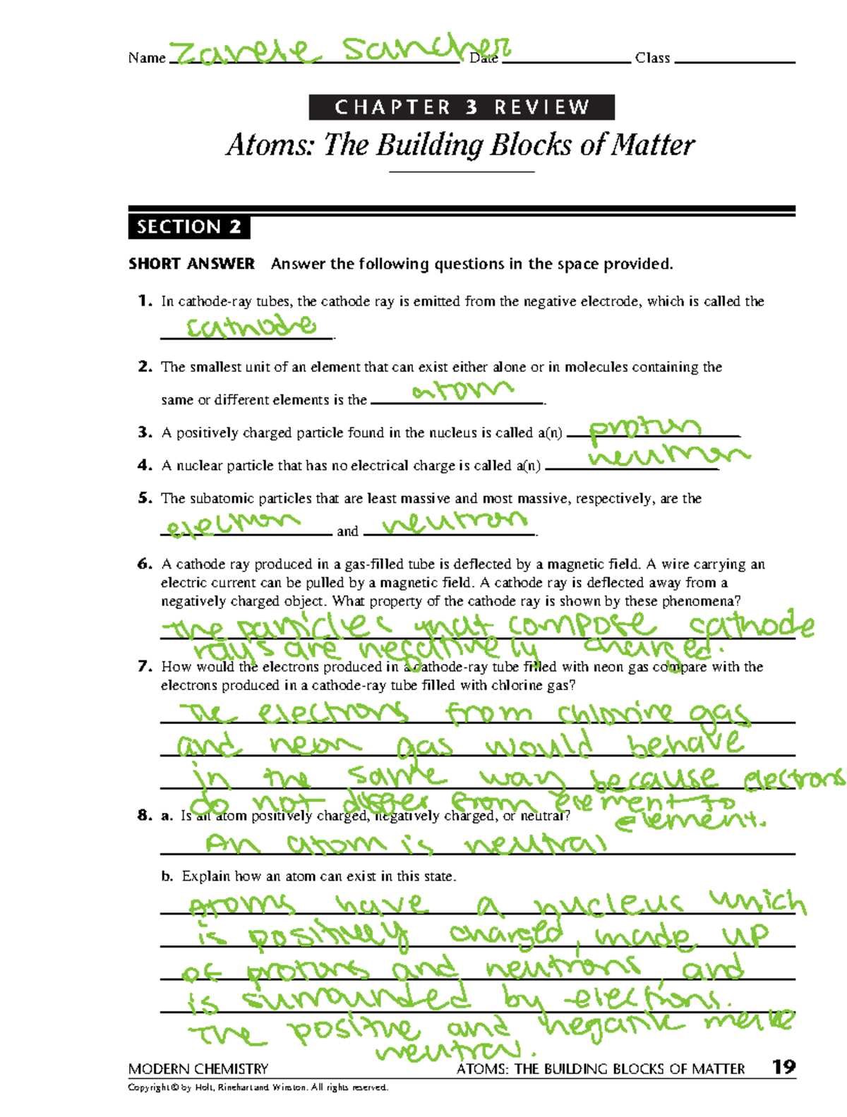 modern chemistry chapter 3 homework 3 3 answer key