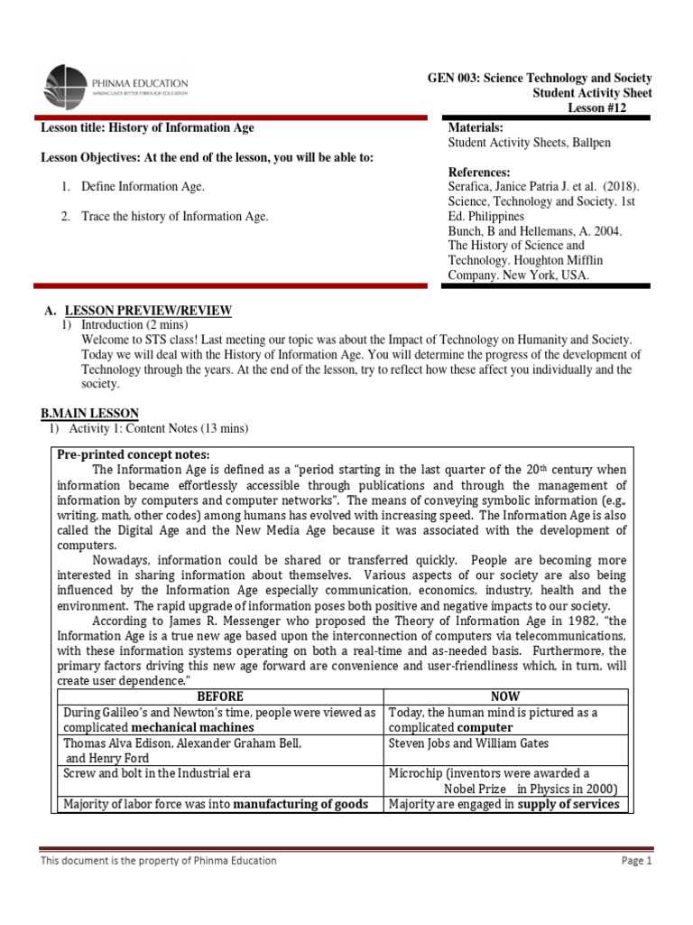 c3l1 lesson outline answer key