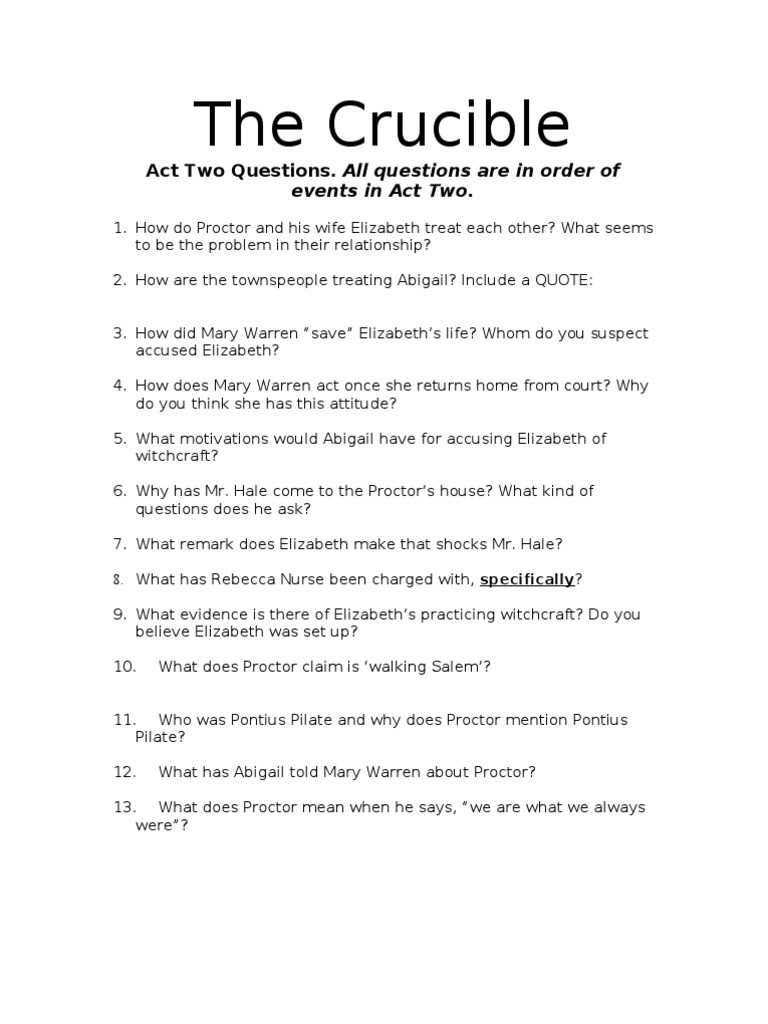 the crucible act 2 study guide questions answer key the crucible act 2 study guide questions answer key
