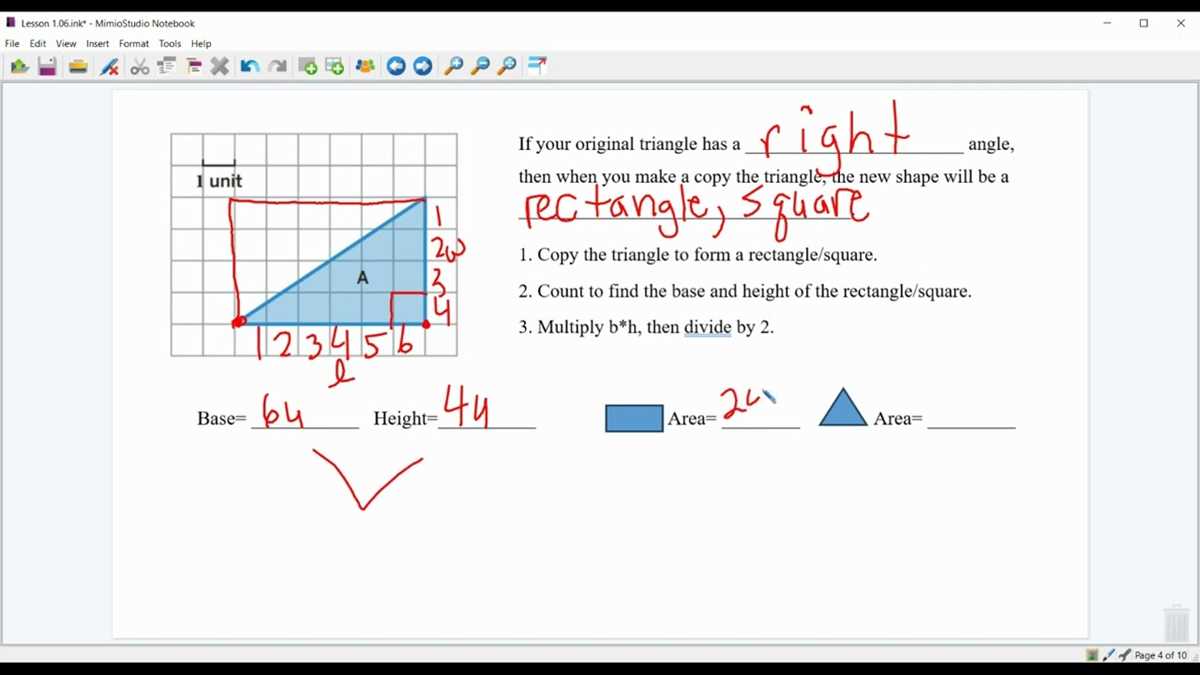 lesson 2 area of triangles page 679 answer key