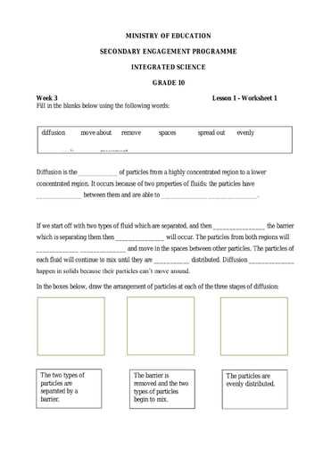 science answer key grade 10 unit 3