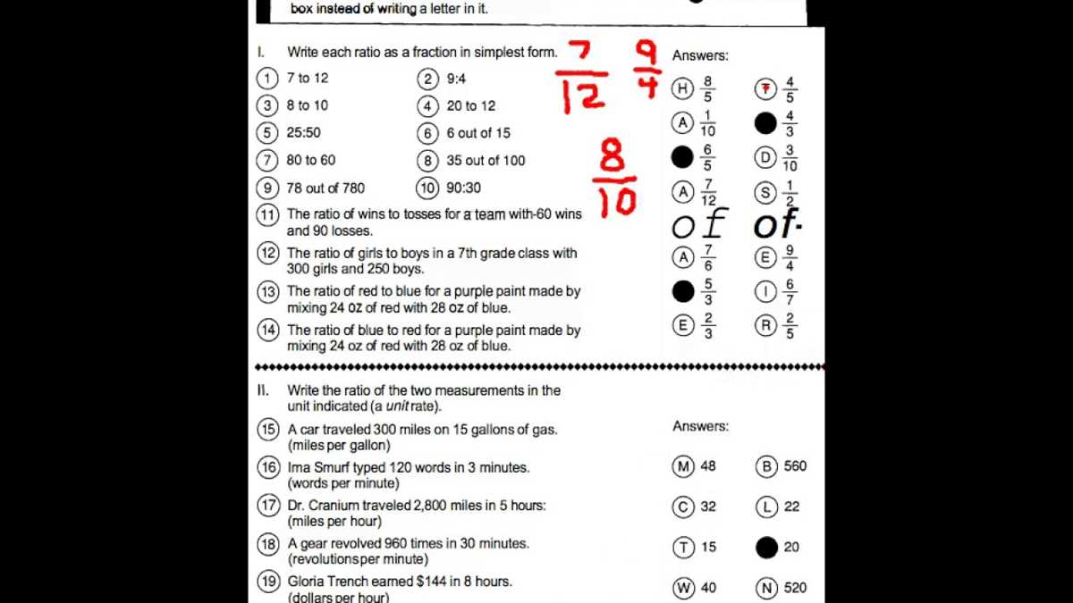 middle school math with pizzazz book d answer key d 58
