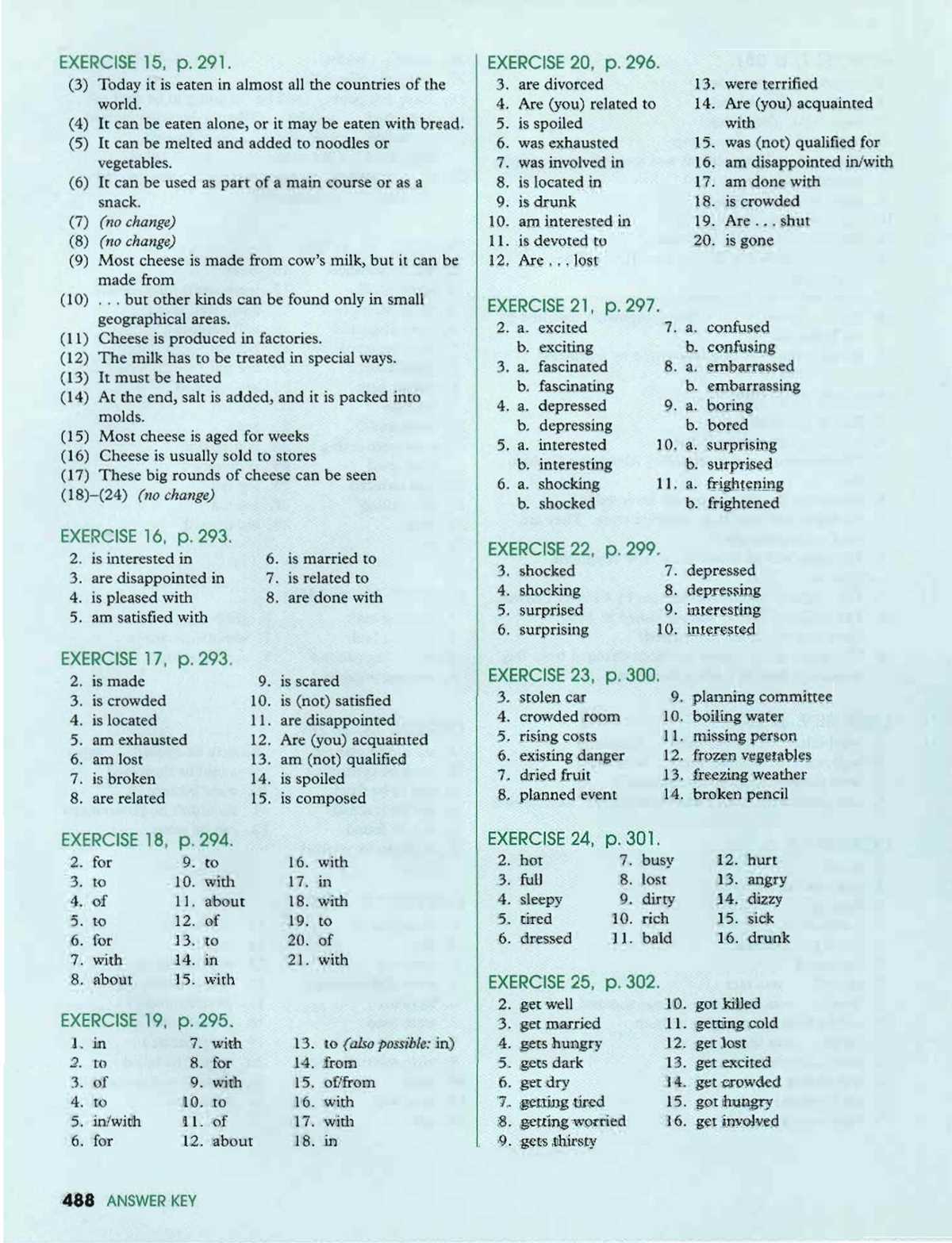 grammar and language grade 10 answer key