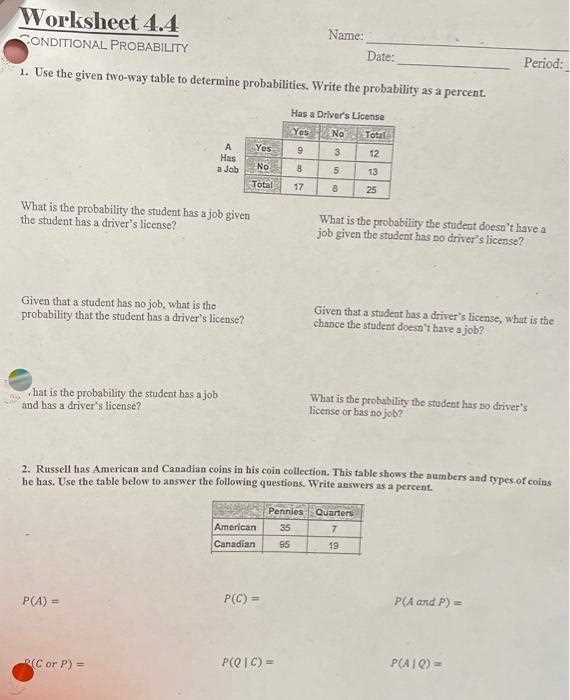 conditional probability practice worksheet answer key conditional probability practice worksheet answer key
