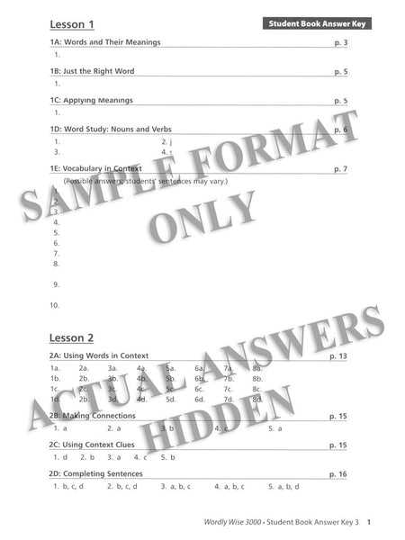 wordly wise 3000 book 11 lesson 8 answer key wordly wise 3000 book 11 lesson 8 answer key