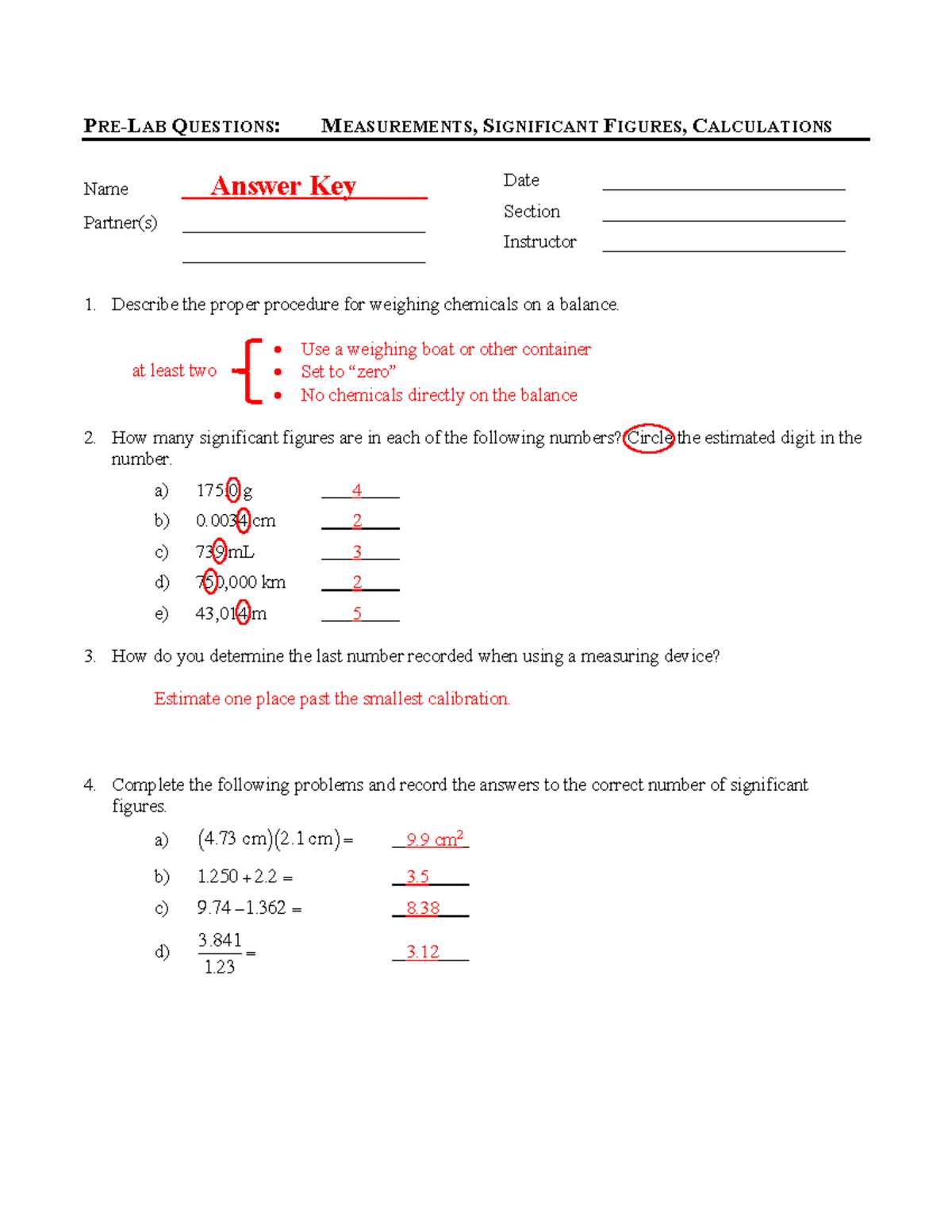 metric measurements volume mcgraw hill lab answer key