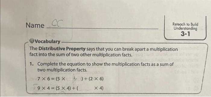 lesson 6 reteach answer key